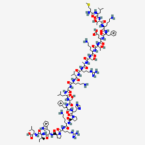 molecular formula C139H224N38O32S B13815455 L-Leucine,l-methionyl-L-Leucyl-L-threonyl-L-Lysyl-L-phenylalanyl-L-a-glutamyl-L-threonyl-L-Lysyl-L-seryl-L-alanyl-L-arginyl-L-valyl-L-Lysylglycyl-L-leucyl-l-seryl-l-phenylalanyl-l-histidyl-l-prolyl-l- 
