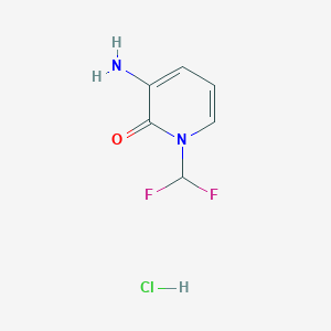 3-Amino-1-(difluoromethyl)pyridin-2(1H)-one hydrochloride