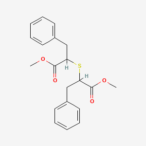 molecular formula C20H22O4S B13815471 Dimethyl 2,2'-thiobis(3-phenylpropanoate) 