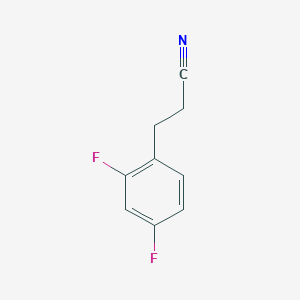 molecular formula C9H7F2N B138155 3-(2,4-Difluorophenyl)propanenitrile CAS No. 134672-74-5