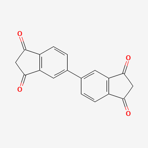 molecular formula C18H10O4 B1381551 1H,1'H-[5,5'-Biindene]-1,1',3,3'(2H,2'H)-tetraone CAS No. 32385-21-0
