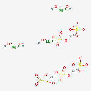 molecular formula Al3H5Mg3O25S5 B13815594 Trialuminum;trimagnesium;pentahydroxide;pentasulfate 