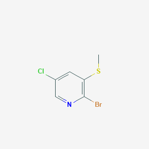 2-broMo-5-chloro-3-(Methylthio)pyridine