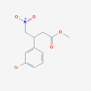 molecular formula C11H12BrNO4 B13815600 Methyl 3-(3-bromophenyl)-4-nitrobutanoate CAS No. 372944-86-0