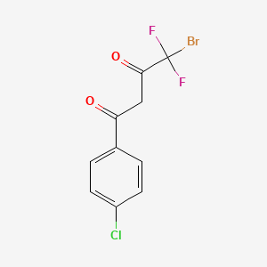 4-Bromo-1-(4-chlorophenyl)-4,4-difluorobutane-1,3-dione