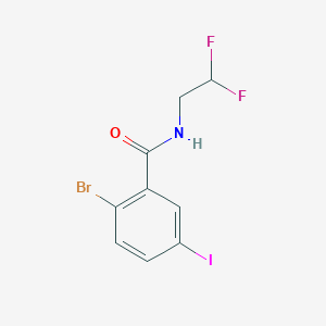 2-Bromo-N-(2,2-difluoroethyl)-5-iodobenzamide