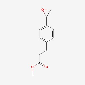 molecular formula C12H14O3 B13815720 Methyl 3-[4-(oxiran-2-yl)phenyl]propanoate CAS No. 6304-01-4