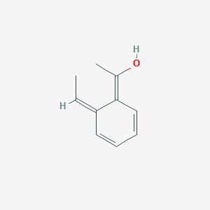 molecular formula C10H12O B13815751 Ethanol, 1-(6-ethylidene-2,4-cyclohexadien-1-ylidene)-, (Z,E)-(9CI) 