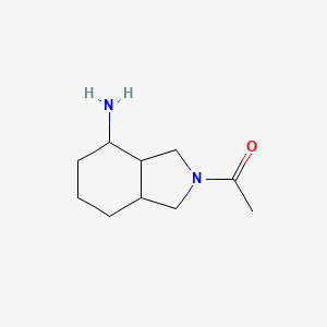 molecular formula C10H18N2O B1381576 1-(4-amino-octahydro-1H-isoindol-2-yl)ethan-1-one CAS No. 1565012-36-3