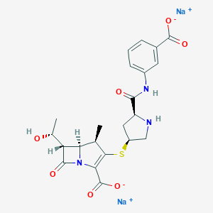 molecular formula C22H23N3Na2O7S B138158 Ertapenem disodium CAS No. 153832-38-3