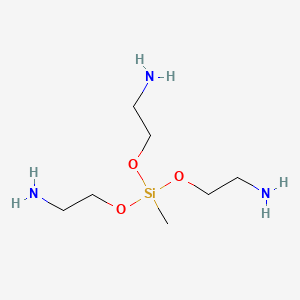 molecular formula C7H21N3O3Si B13815807 Methyltris(2-aminoethoxy)silane CAS No. 15942-78-6