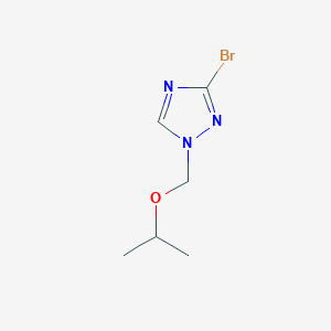 molecular formula C6H10BrN3O B1381582 3-Bromo-1-(isopropoxymethyl)-1H-1,2,4-triazole CAS No. 1807979-78-7
