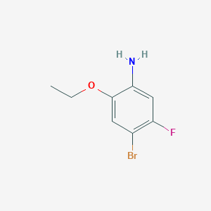 molecular formula C8H9BrFNO B1381583 4-Bromo-2-ethoxy-5-fluoroaniline CAS No. 1602112-20-8