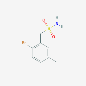 molecular formula C8H10BrNO2S B1381584 (2-Bromo-5-methylphenyl)methanesulfonamide CAS No. 1565690-82-5