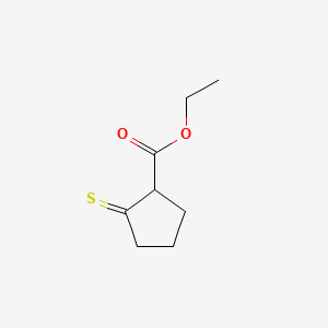 molecular formula C8H12O2S B13815872 Ethyl 2-thioxocyclopentanecarboxylate CAS No. 20628-12-0
