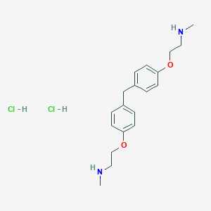 molecular formula C19H28Cl2N2O2 B138159 N-methyl-2-[4-[[4-[2-(methylamino)ethoxy]phenyl]methyl]phenoxy]ethanamine CAS No. 134314-53-7