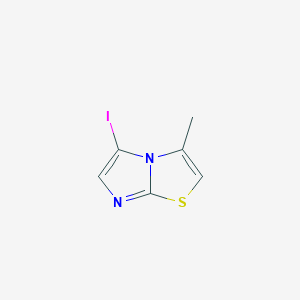 molecular formula C6H5IN2S B1381590 5-Iodo-3-methylimidazo[2,1-b][1,3]thiazole CAS No. 1548265-54-8