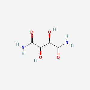 molecular formula C4H8N2O4 B13815913 (r,r)-Tartaric acid diamide CAS No. 634-63-9