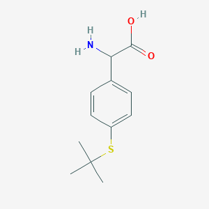 2-Amino-2-(4-(tert-butylthio)phenyl)acetic acid