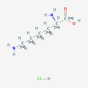 molecular formula C6H15ClN2O2 B13815985 L-Lysine-UL-14C 