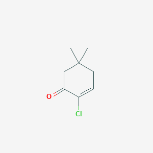 molecular formula C8H11ClO B13815993 2-Chloro-5,5-dimethylcyclohex-2-en-1-one CAS No. 61940-19-0