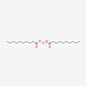 molecular formula C20H38CdO4 B13816025 Cadmium didecanoate CAS No. 2847-16-7