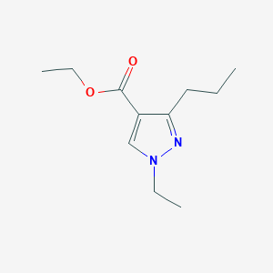 molecular formula C11H18N2O2 B13816089 Ethyl 1-ethyl-3-propyl-1H-pyrazole-4-carboxylate 