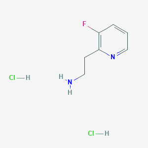 molecular formula C7H11Cl2FN2 B1381609 2-(3-Fluoropyridin-2-yl)ethan-1-amine dihydrochloride CAS No. 1803611-04-2