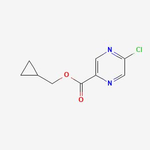 molecular formula C9H9ClN2O2 B1381613 Cyclopropylmethyl 5-chloropyrazine-2-carboxylate CAS No. 1698849-40-9