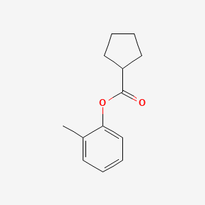 molecular formula C13H16O2 B13816159 2-Methylphenyl cyclopentanecarboxylate CAS No. 55229-43-1