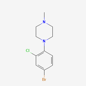 1-(4-Bromo-2-chlorophenyl)-4-methylpiperazine