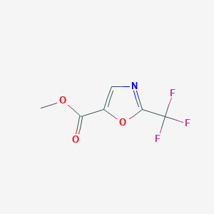 molecular formula C6H4F3NO3 B1381623 Methyl 2-(trifluoromethyl)-1,3-oxazole-5-carboxylate CAS No. 1803603-75-9