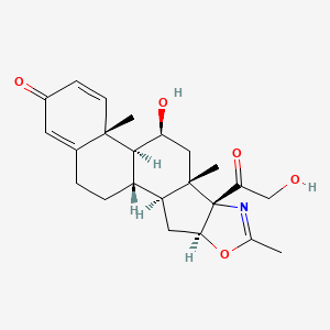molecular formula C23H29NO5 B13816231 Deacetyldeflazacort; Deflazacortalcohol; L 6485 CAS No. 2585198-73-6