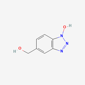 molecular formula C7H7N3O2 B13816251 1H-Benzotriazole-5-methanol,1-hydroxy- 