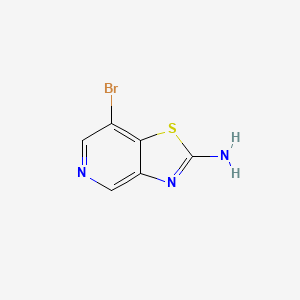 molecular formula C6H4BrN3S B1381626 7-Bromothiazolo[4,5-c]pyridin-2-amine CAS No. 118801-75-5