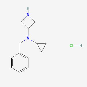 molecular formula C13H19ClN2 B1381628 N-benzyl-N-cyclopropylazetidin-3-amine hydrochloride CAS No. 1803588-34-2