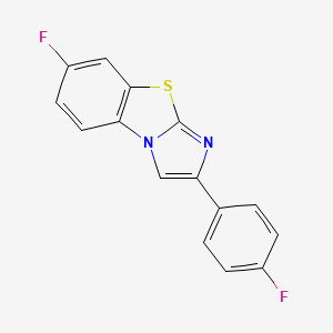 molecular formula C15H8F2N2S B13816288 Buttpark 8\02-21 