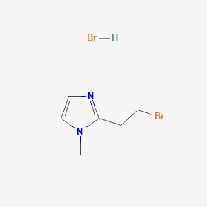 molecular formula C6H10Br2N2 B1381631 2-(2-bromoethyl)-1-methyl-1H-imidazole hydrobromide CAS No. 1803597-83-2