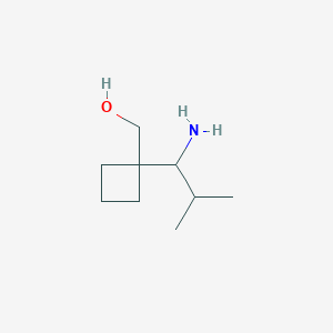 B1381632 [1-(1-Amino-2-methylpropyl)cyclobutyl]methanol CAS No. 1803609-30-4