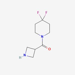 molecular formula C9H14F2N2O B1381637 Azetidin-3-yl(4,4-difluoropiperidin-1-yl)methanone CAS No. 1893754-26-1