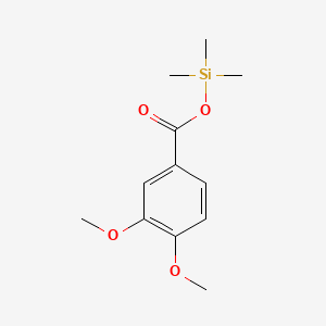 molecular formula C12H18O4Si B13816397 Trimethylsilyl 3,4-dimethoxybenzoate CAS No. 2078-16-2