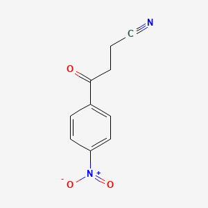 molecular formula C10H8N2O3 B13816430 4-(4-Nitrophenyl)-4-oxobutanenitrile CAS No. 34555-38-9