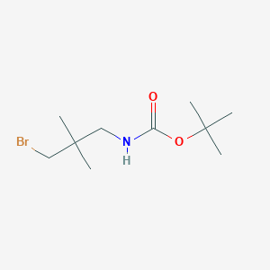 molecular formula C10H20BrNO2 B1381645 tert-Butyl (3-bromo-2,2-dimethylpropyl)carbamate CAS No. 1397707-56-0