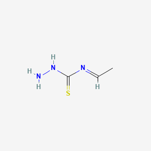 molecular formula C3H7N3S B13816514 Hydrazinecarbothioamide, 2-ethylidene- CAS No. 2302-95-6