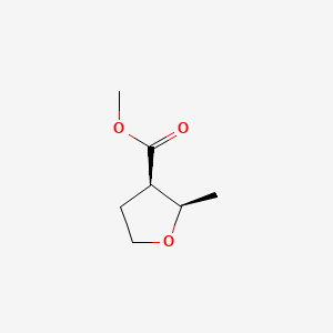 molecular formula C7H12O3 B13816517 methyl (2R,3R)-2-methyloxolane-3-carboxylate 