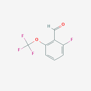 molecular formula C8H4F4O2 B1381654 2-Fluoro-6-(trifluoromethoxy)benzaldehyde CAS No. 1369504-59-5