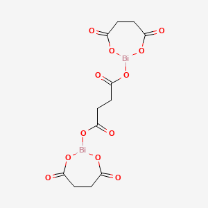 molecular formula C12H12Bi2O12 B13816562 Bis(4,7-dioxo-1,3,2-dioxabismepan-2-yl) succinate 
