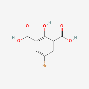 molecular formula C8H5BrO5 B1381660 5-BROMO-2-HYDROXYBENZENE-1,3-DICARBOXYLIC ACID CAS No. 101495-45-8