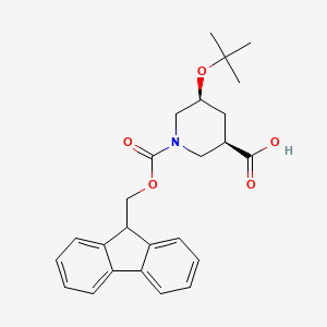 molecular formula C25H29NO5 B13816614 Fmoc-beta-Homohyp(tBu)-OH 