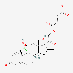 molecular formula C26H33ClO8 B1381665 Beclomethasone 21-hemisuccinate CAS No. 75899-57-9